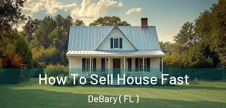  How To Sell House Fast DeBary ( FL )
