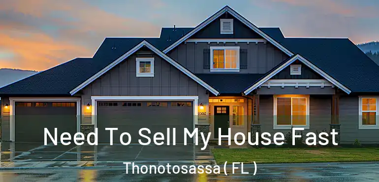  Need To Sell My House Fast Thonotosassa ( FL )